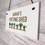 Quirky Potting Shed Sign Hanging Garden Summerhouse Sign