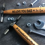 Personalised Hammer Engraved Gift For Dad Birthday Thank You