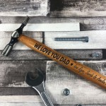 Personalised Hammer Engraved Gift For Dad Birthday Thank You