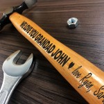 Personalised Hammer Engraved Gift For Grandad Birthday Thank You