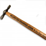 Personalised Hammer Engraved Gift For Grandad Birthday Thank You