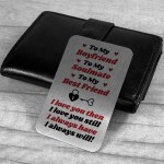 Novelty Gift For Boyfriend Birthday Anniversary Gift Metal Card