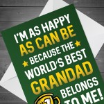 Grandad Birthday Fathers Day Card WORLDS BEST GRANDAD Card