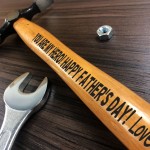 Personalised Gift For Fathers Day Novelty Engraved Hammer Gift