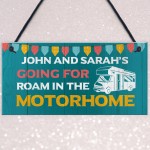 Motorhome Personalised Hanging Sign Novelty Decor Signs