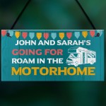 Motorhome Personalised Hanging Sign Novelty Decor Signs