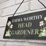 Personalised Head Gardener Sign Funny Gardener Gifts Funny Sign