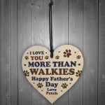 Funny Fathers Day Gift For The Dog Personalised Wooden Heart