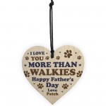 Funny Fathers Day Gift For The Dog Personalised Wooden Heart