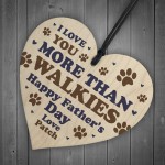 Funny Fathers Day Gift For The Dog Personalised Wooden Heart