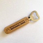 Personalised Retirement Gifts Wooden Bottle Opener Gifts