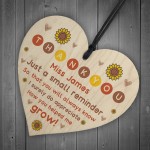 Thank You Teacher Gift Personalised Heart Teaching Assistant