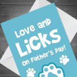 Novelty Card For Dad On Fathers Day From Dog Pet Funny Card