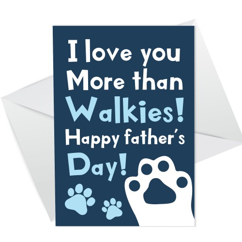 Fathers Day Card From Dog Funny Humour Card For Dad Grandad