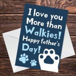 Fathers Day Card From Dog Funny Humour Card For Dad Grandad