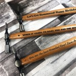 Personalised Gift For Dad Engraved Hammer Fathers Day Birthday