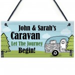 Hanging Caravan Sign Novelty Caravan Accessories Personalised