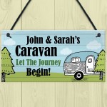 Hanging Caravan Sign Novelty Caravan Accessories Personalised