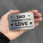 Dad Gift From Daughter First Love Gift Personalised Wallet Card