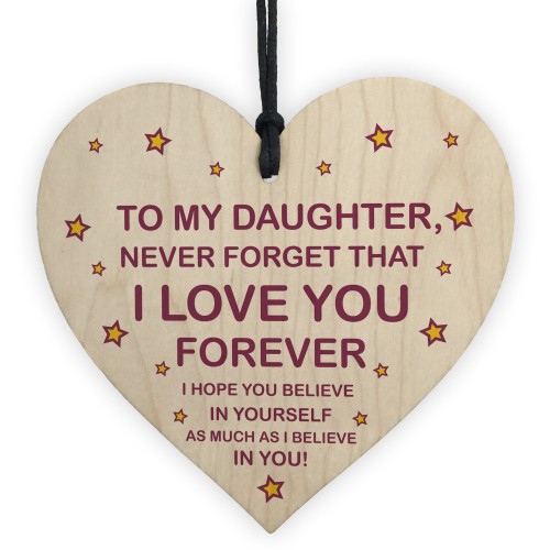 Special Gift For Daughter Wood Heart Birthday Gift Novelty Gift