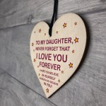 Special Gift For Daughter Wood Heart Birthday Gift Novelty Gift