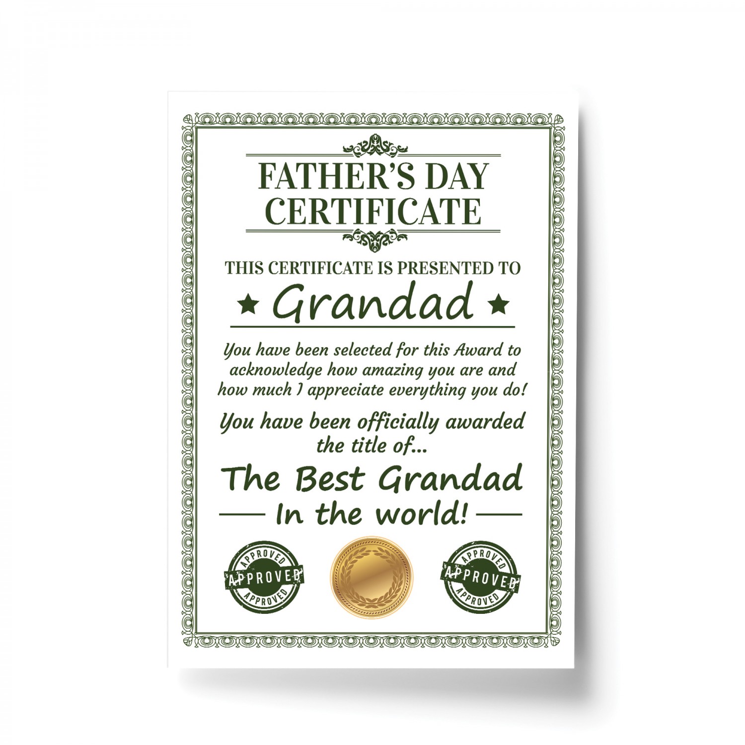 Fathers day gift for best sale new grandpa