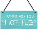 Novelty Hot Tub Sign Hanging Garden Summerhouse Plaque