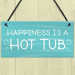 Novelty Hot Tub Sign Hanging Garden Summerhouse Plaque