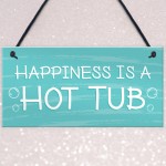 Novelty Hot Tub Sign Hanging Garden Summerhouse Plaque