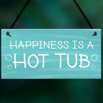 Novelty Hot Tub Sign Hanging Garden Summerhouse Plaque