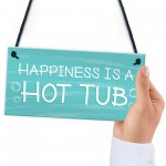 Novelty Hot Tub Sign Hanging Garden Summerhouse Plaque