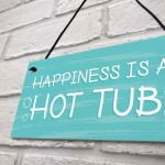 Novelty Hot Tub Sign Hanging Garden Summerhouse Plaque