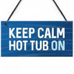 Hot Tub Sign Novelty Garden Summerhouse Plaque New Home Gift