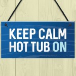 Hot Tub Sign Novelty Garden Summerhouse Plaque New Home Gift