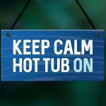 Hot Tub Sign Novelty Garden Summerhouse Plaque New Home Gift