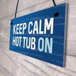 Hot Tub Sign Novelty Garden Summerhouse Plaque New Home Gift