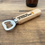 Novelty 30th Birthday Gift For Son Brother Wood Bottle Opener