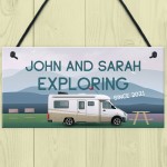 Novelty Motorhome Sign Exploring Campervan Sign Retirement Gift