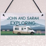 Novelty Motorhome Sign Exploring Campervan Sign Retirement Gift