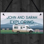 Novelty Motorhome Sign Exploring Campervan Sign Retirement Gift