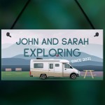 Novelty Motorhome Sign Exploring Campervan Sign Retirement Gift