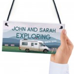 Novelty Motorhome Sign Exploring Campervan Sign Retirement Gift