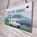 Novelty Motorhome Sign Exploring Campervan Sign Retirement Gift