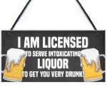 Funny Home Bar Sign For Garden Backyard Hanging Wall Plaque