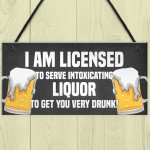 Funny Home Bar Sign For Garden Backyard Hanging Wall Plaque