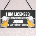 Funny Home Bar Sign For Garden Backyard Hanging Wall Plaque