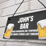 PERSONALISED Bar Sign Beer Gift Hanging Home Bar Pub Plaque