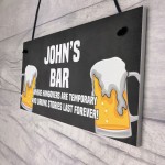 PERSONALISED Bar Sign Beer Gift Hanging Home Bar Pub Plaque