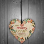 Memory Garden Plaque Personalised Floral Memorial Sign