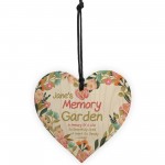 Memory Garden Plaque Personalised Floral Memorial Sign